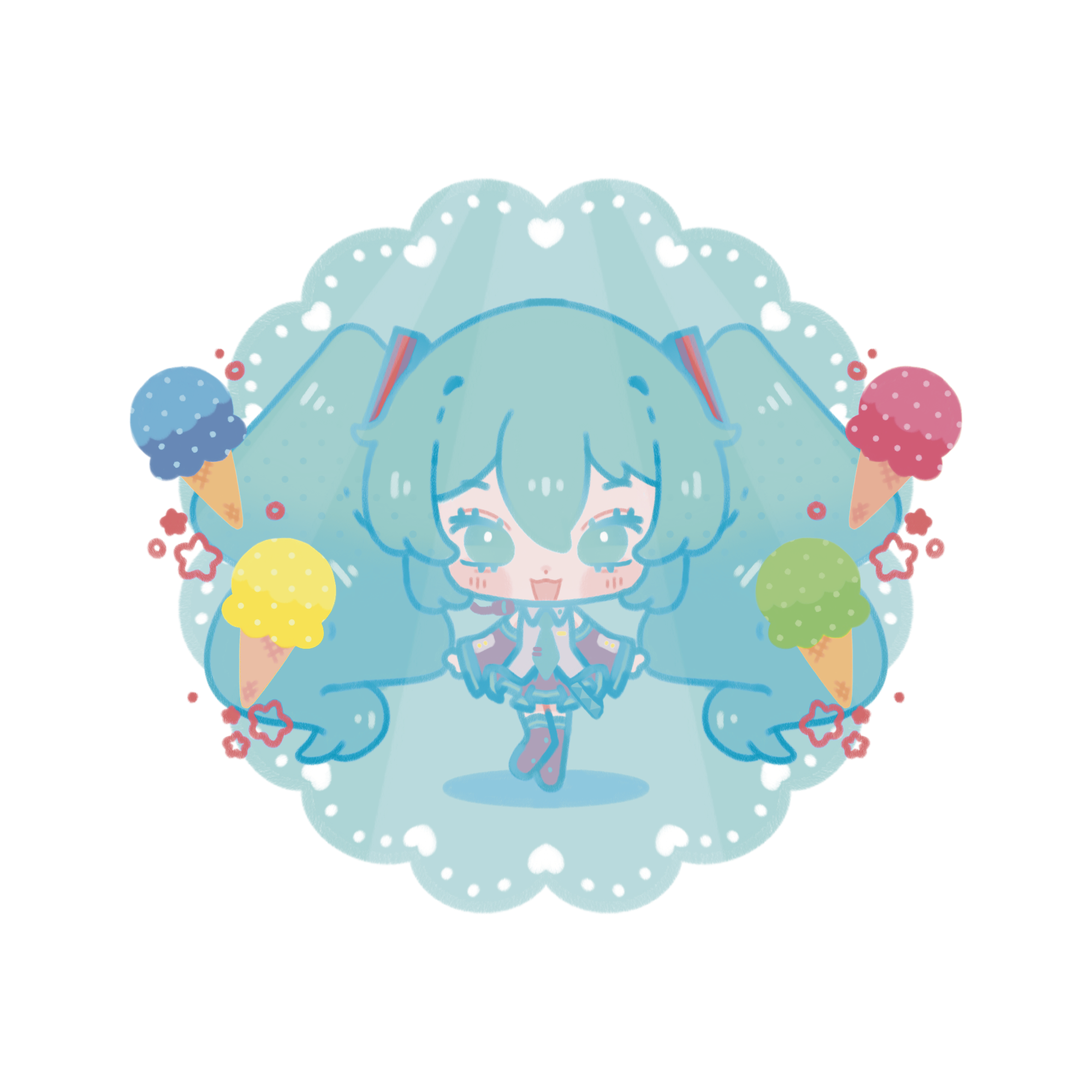 Hatsune Miku x tsun scoops 3